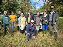 Das fleißige Ernteteam